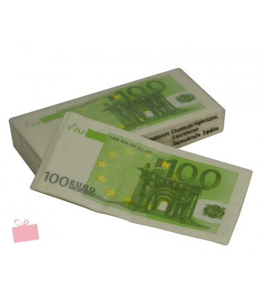 mouchoirs en papier billets de 100 euros