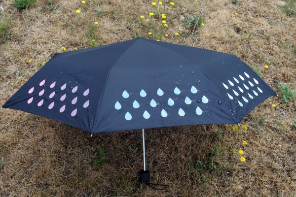 parapluie changeant de couleur