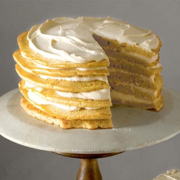 gâteau de crêpes pancakes gateaun d'anniversaire facile