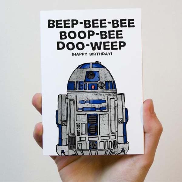 Carte d'anniversaire R2 D2