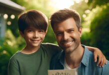 Carte d’amour pour la Fête des Pères