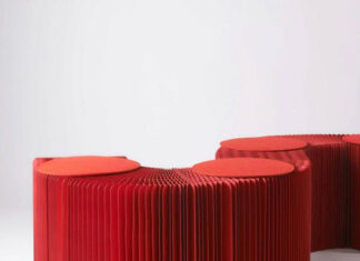 Les bancs en papier kraft pliables