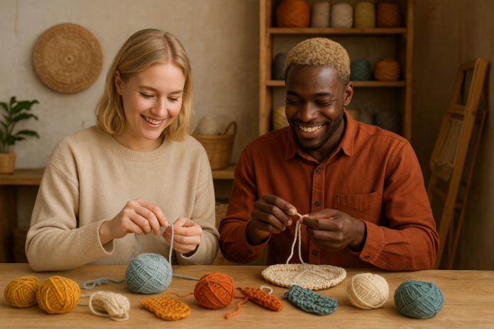 un-couple-en-atelier-d’artisanat-en-laine-1
