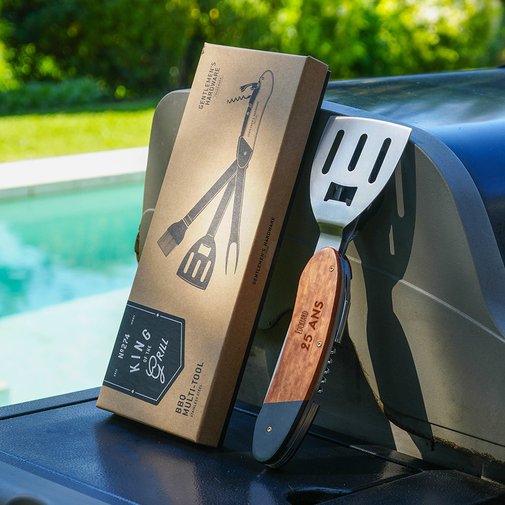 Accessoire barbecue gravé anniversaire homme